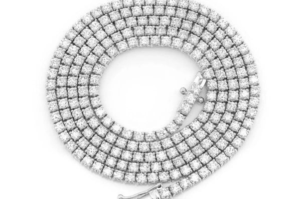 Erkals Jewellers 6pt Prong Set Diamond Tennis Necklace 18K Gold 10.50ctw