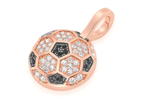 Erkals Jewellers Soccer Futbol Pendant 18K Gold Diamond 0.25ctw