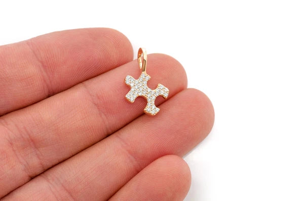 Erkals Jewellers Puzzle Piece Pendant 18K Gold Diamond 0.25ctw