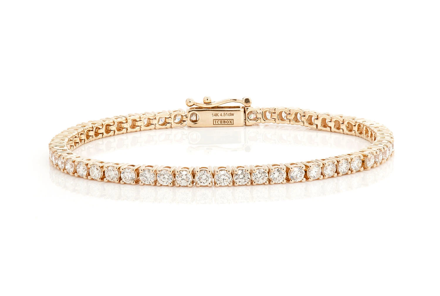 Erkals Jewellers 10pt Prong Set Diamond Tennis Bracelet 18K Gold 4.50ctw