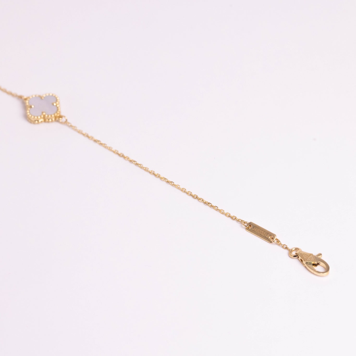 Van Cleef &amp; Arpels Pulsera Sweet Alhambra 1 Motivo Nácar Oro amarillo de 18 quilates