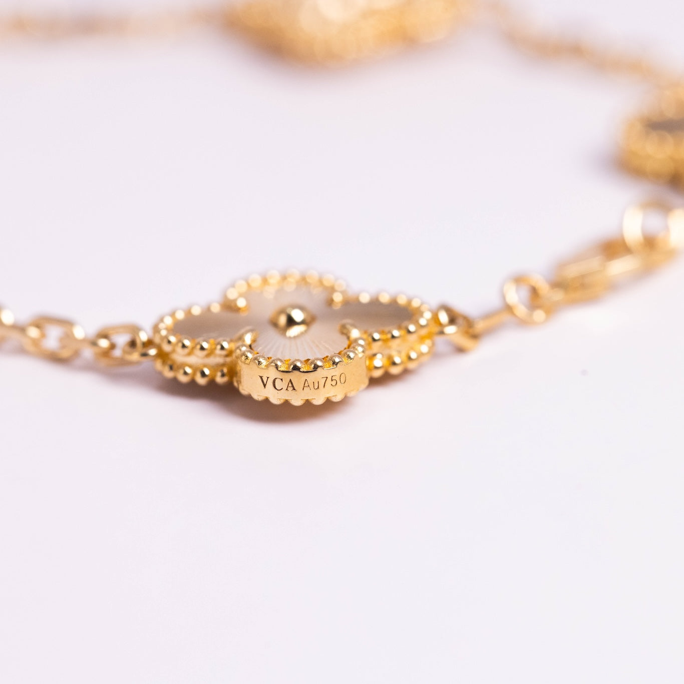 Van Cleef &amp; Arpels Pulsera Vintage Alhambra 5 Motivos Oro amarillo de 18 quilates 