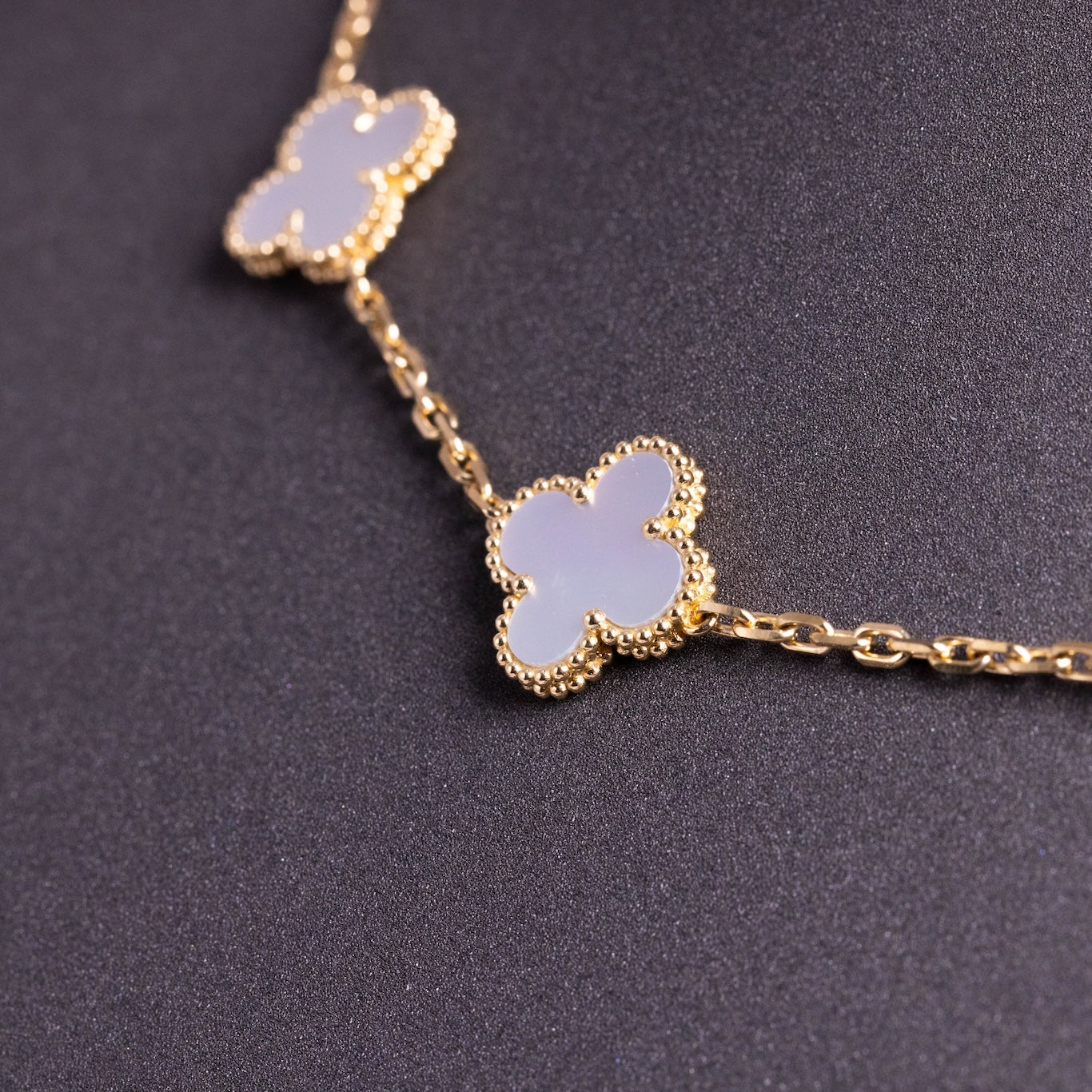 Van Cleef &amp; Arpels Collar Vintage Alhambra 10 Motivos Nácar Oro amarillo de 18 quilates