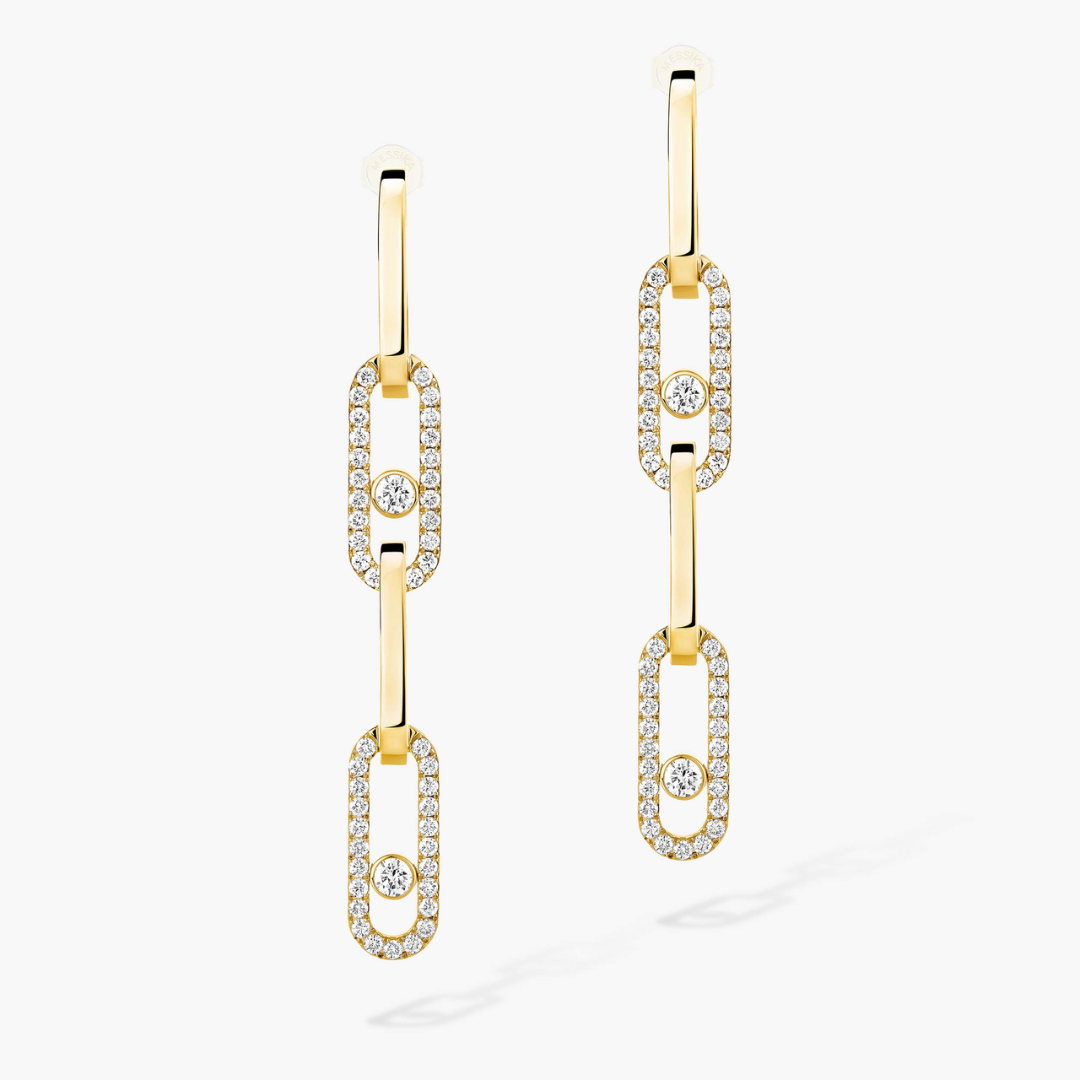 Move Link Transformable Diamond Earrings 18ct Gold