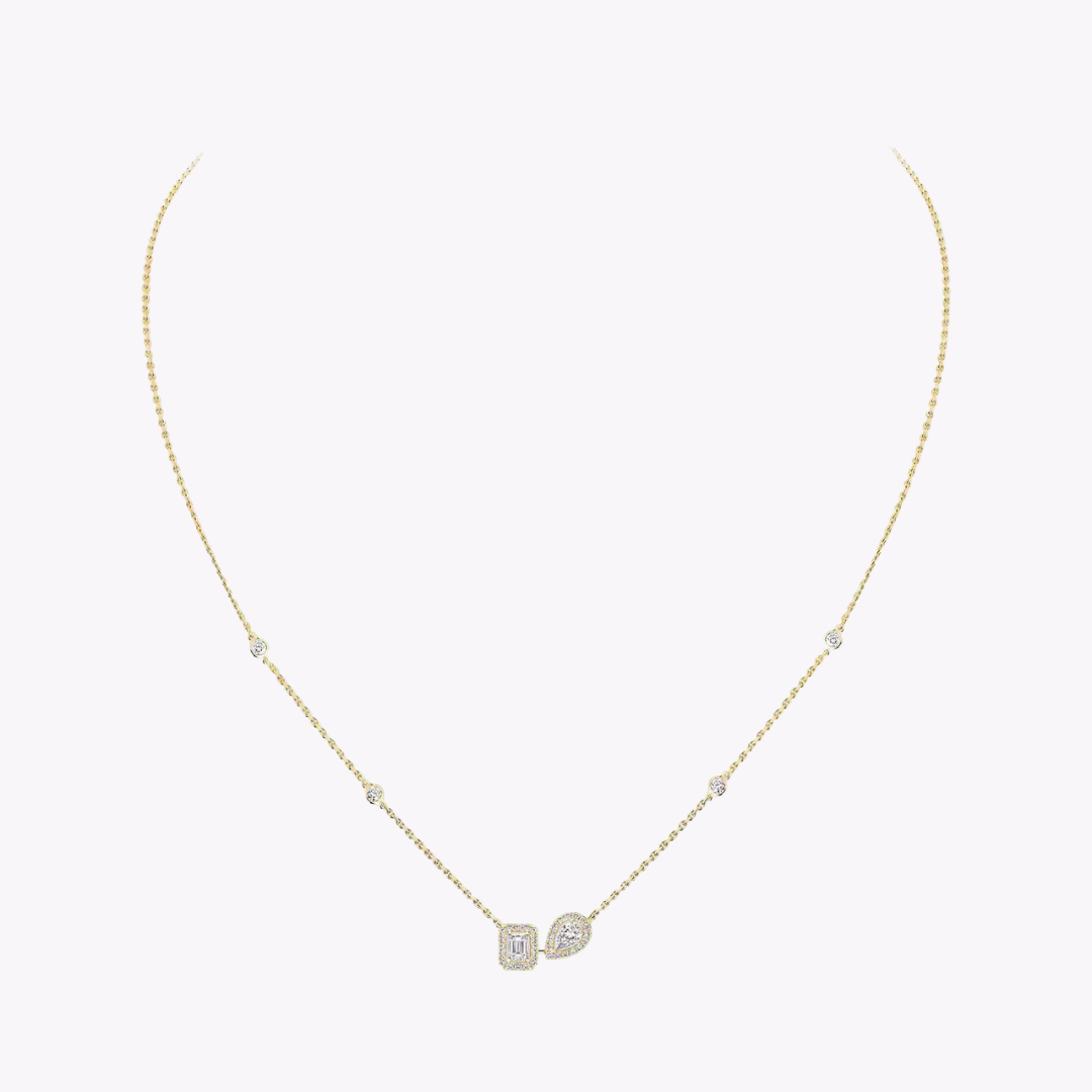 My Twin Toi & Moi Necklace 18ct Gold