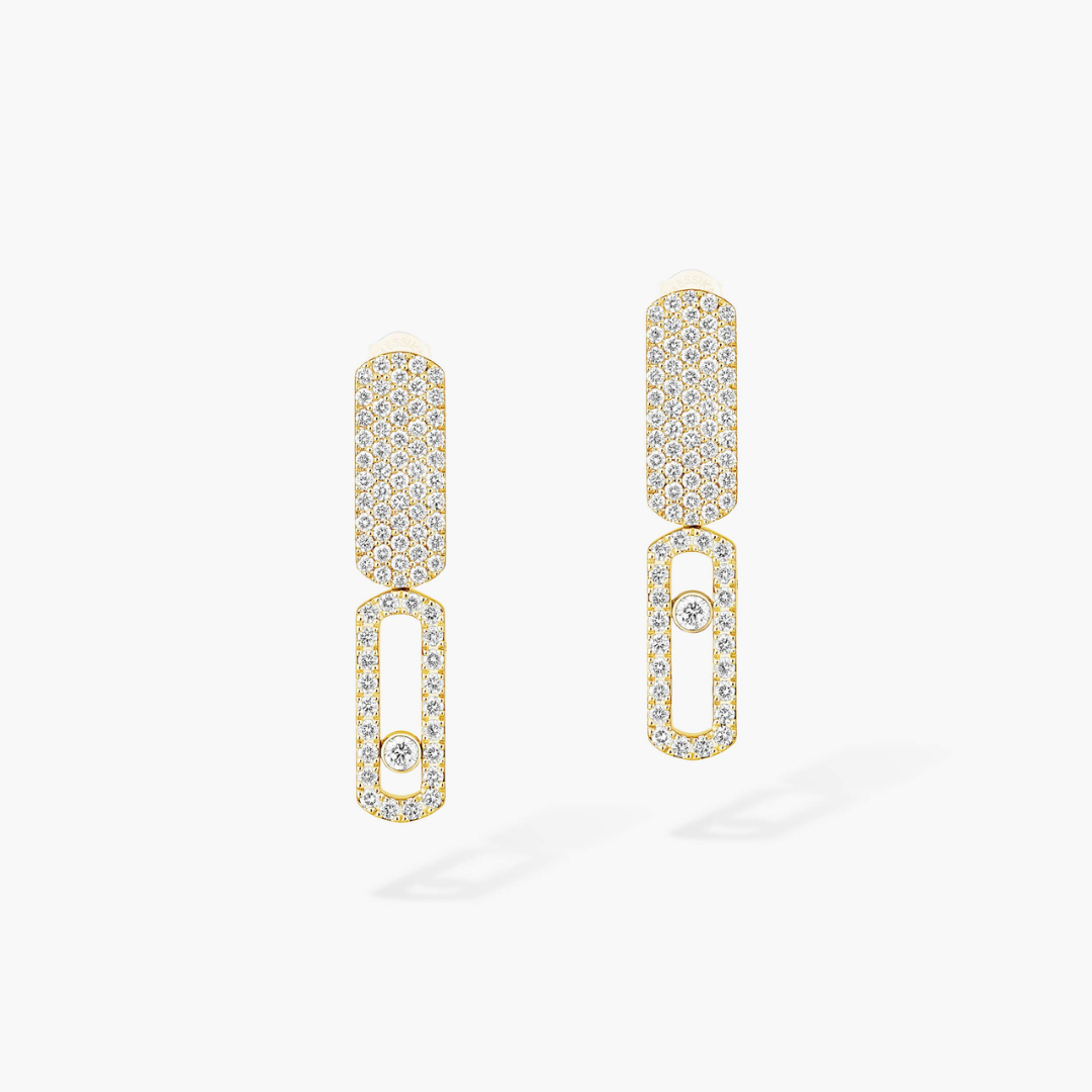Imperial Move Small Diamond Earrings 18ct Gold