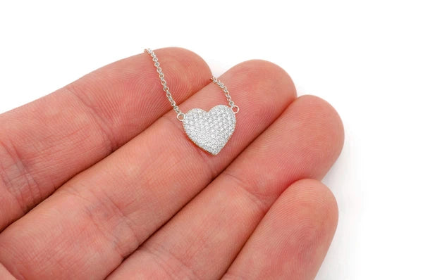 Erkals Jewellers Bubbly Heart Pendant 18K Gold Diamond 0.25ctw