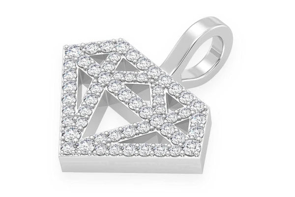 Erkals Jewellers Diamond Silhouette Pendant 18K Gold 0.35ctw
