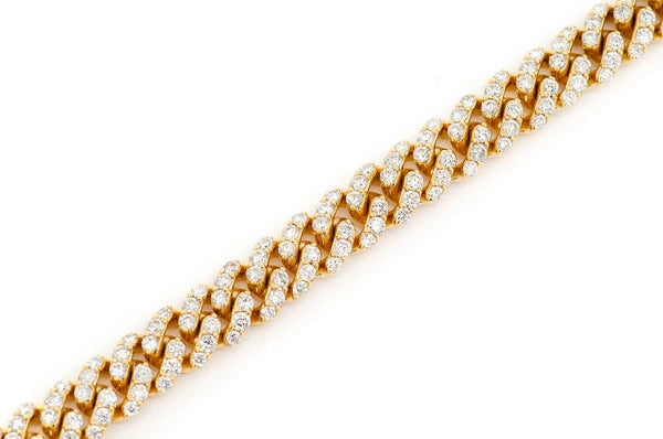 Erkals Jewellers 6MM Miami Cuban Diamond Bracelet 18K Gold 4.25ctw