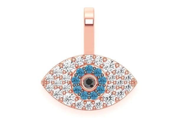 Erkals Jewellers Evil Eye Pendant 18K Gold Diamond 0.20ctw