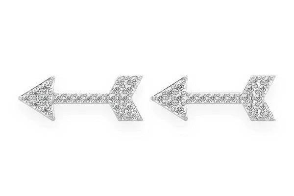 Erkals Jewellers Mini Arrow Stud Earrings 18K Gold 0.20ctw