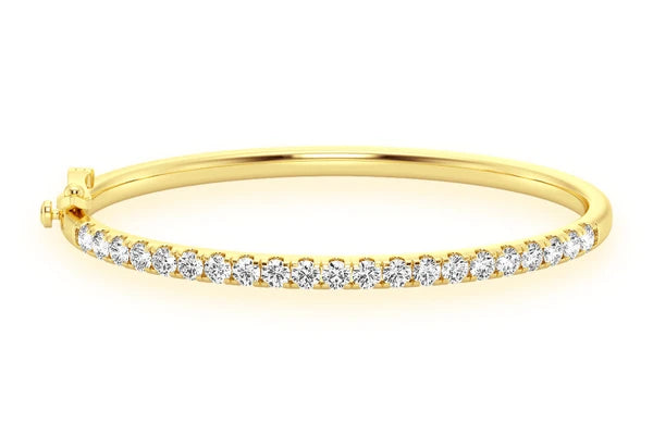 Erkals Jewellers Scallop Diamond Bangle 18K Gold 2.15ctw