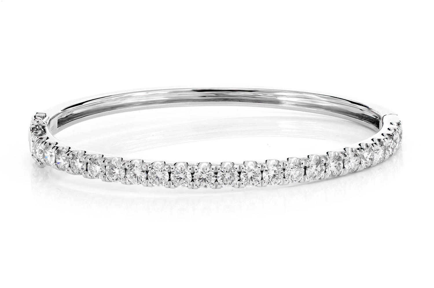 Erkals Jewellers Diamond Scallop Bracelet 18K White Gold 4.05ctw