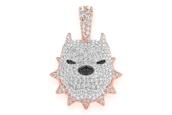 Erkals Jewellers Pitbull Pendant 18K Gold Diamond 1.25ctw