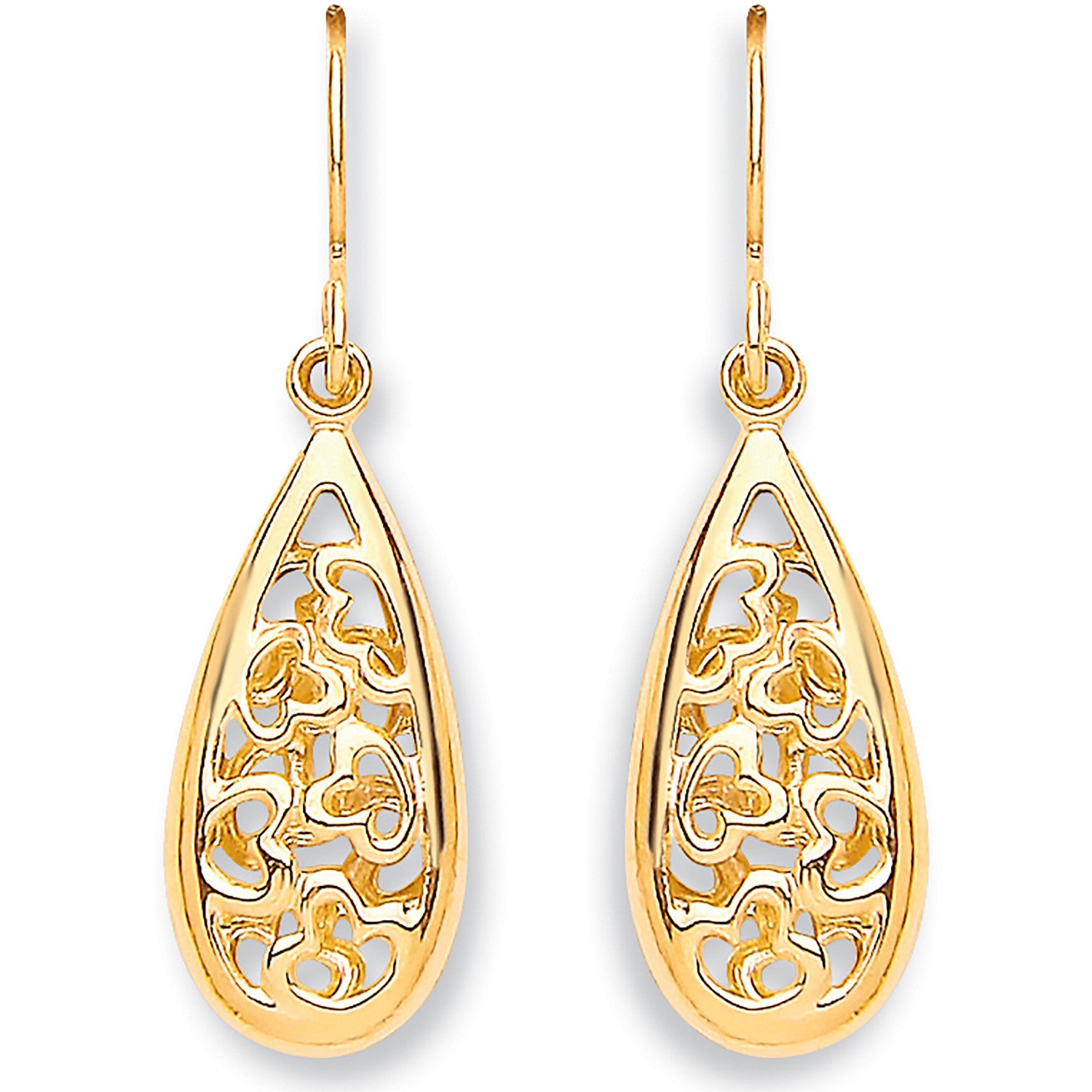 Y/G Hook Oval Drop  Earrings