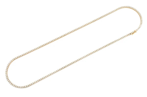 Erkals Jewellers 5pt Prong Set Diamond Tennis Necklace 18K Gold 11.00ctw