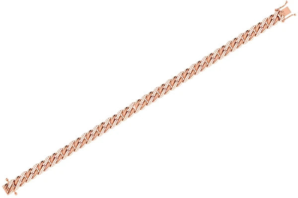 Erkals Jewellers Miami Cuban Half Link Diamond Bracelet 18K Gold 0.85ctw