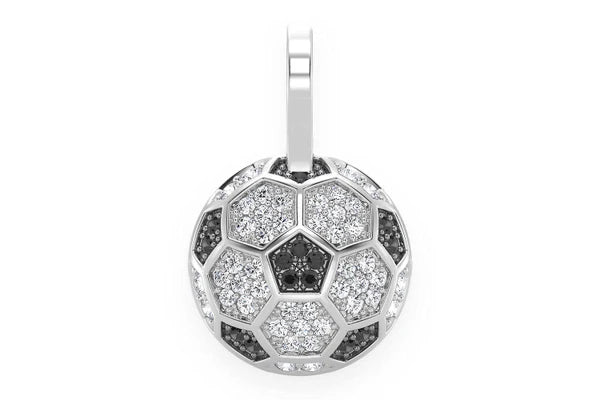 Erkals Jewellers Soccer Futbol Pendant 18K Gold 0.25ctw