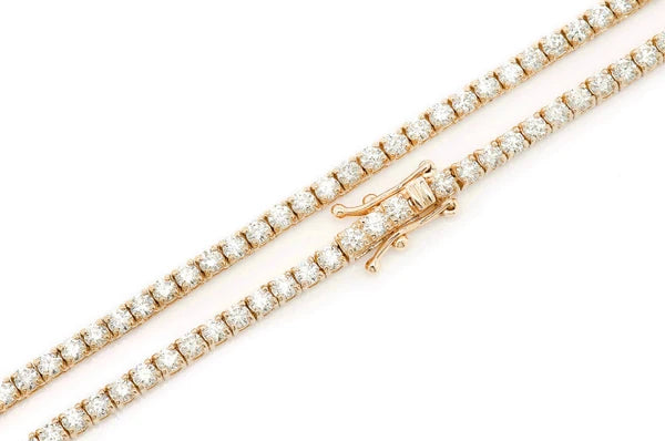 Erkals Jewellers 6pt Prong Set Diamond Tennis Necklace 18K Gold 10.50ctw