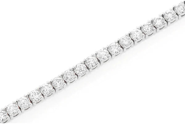 Erkals Jewellers 12pt Prong Set Diamond Tennis Bracelet 18K Gold 8.25ctw
