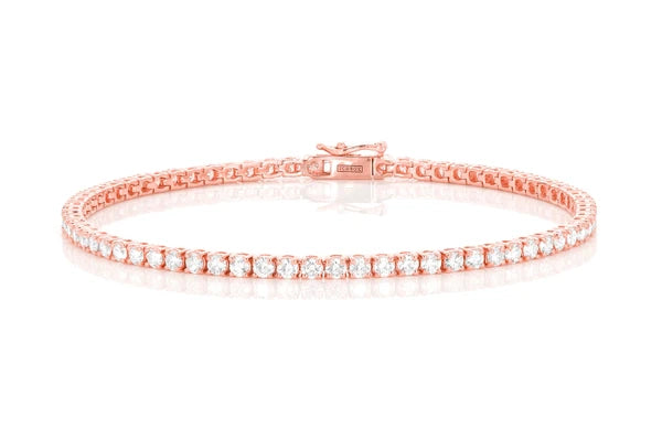 Erkals Jewellers 8pt Prong Set Diamond Tennis Bracelet 18K Gold 6.00ctw