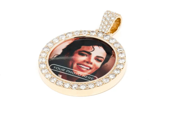 Erkals Jewellers Picture Memory Pendant 18K Gold Diamond 2.75ctw