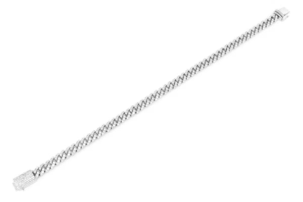 Erkals Jewellers 6mm Miami Cuban Diamond Bracelet 18K Gold 4.25ctw