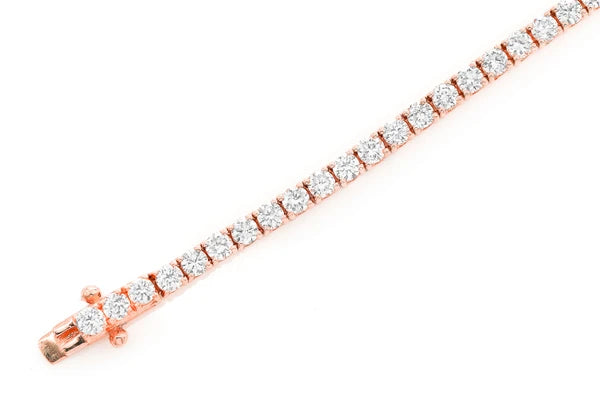 Erkals Jewellers 6pt Prong Set Diamond Tennis Bracelet 18K Gold 4.60ctw