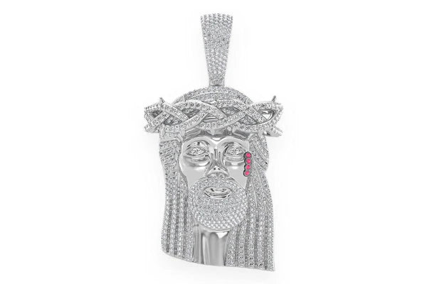 Erkals Jewellers Large Jesus Of Nazareth Pendant 18K Gold Diamond 9.25ctw