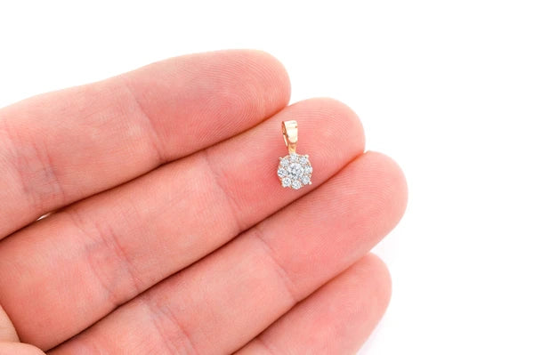 Erkals Jewellers Mosaic Pendant 18K Gold Diamond 0.25ctw