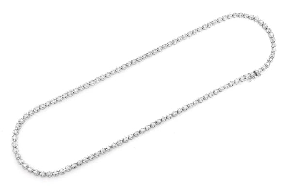 Erkals Jewellers 2pt Crown Set Diamond Tennis Necklace 18K Gold 3.75ctw