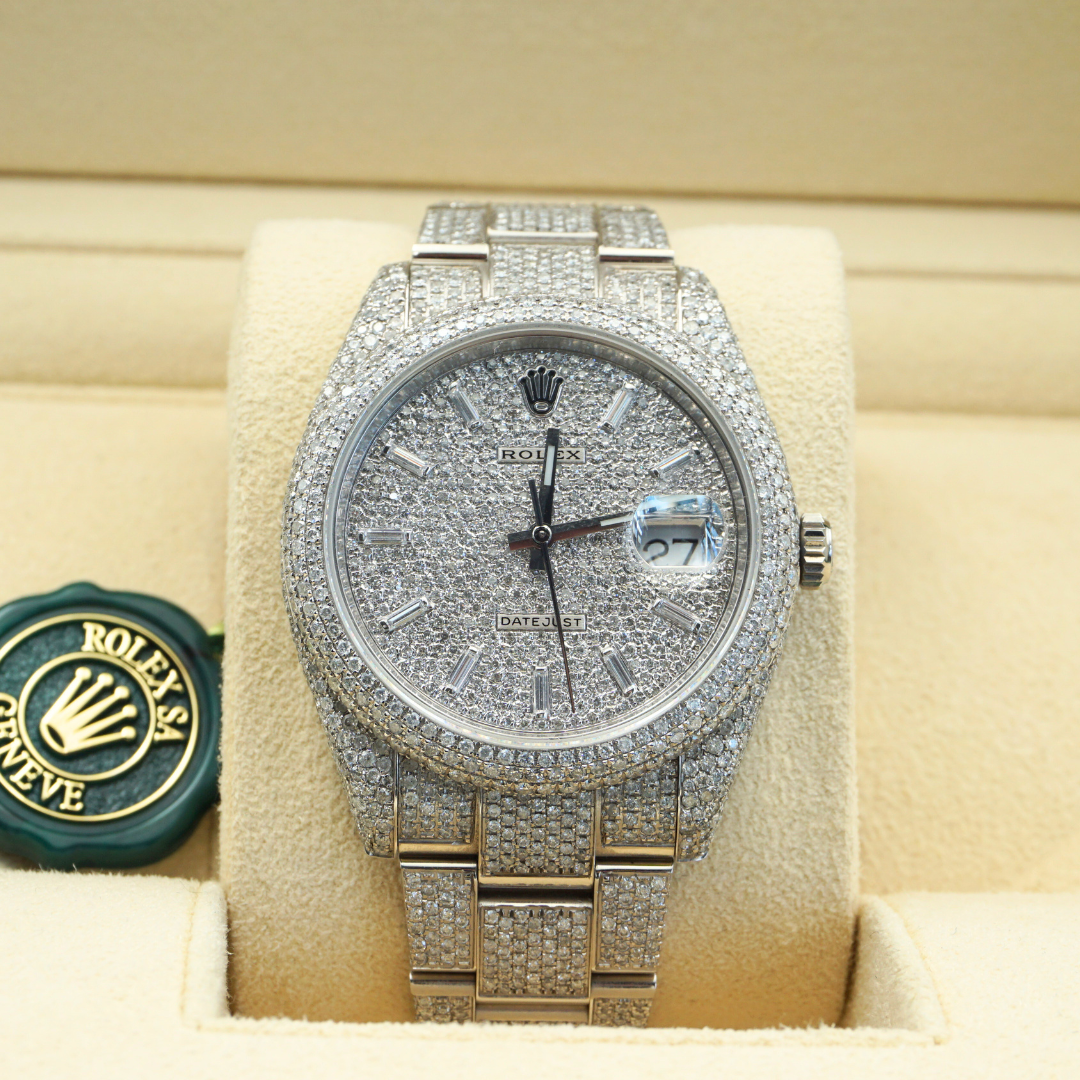 Rolex Datejust 41 126300 HoneyComb Diamond Baguette Dial 2024