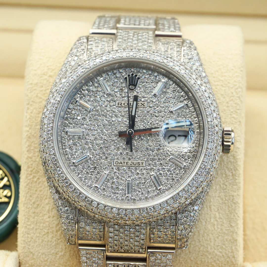 Rolex Datejust 41 126300 HoneyComb Diamond Baguette Dial 2024
