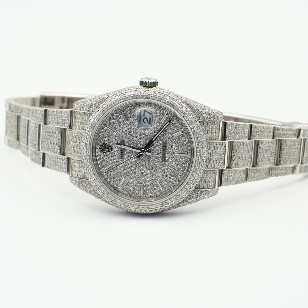 Rolex Datejust 41 126300 HoneyComb Diamond Baguette Dial 2024