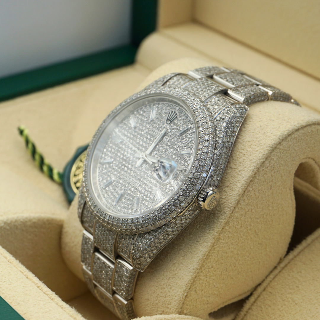Rolex Datejust 41 126300 HoneyComb Diamond Baguette Dial 2024