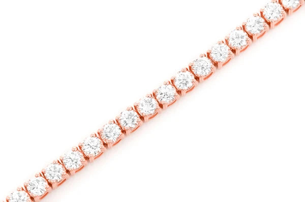 Erkals Jewellers 7pt Prong Set Diamond Tennis Bracelet 18K Gold 5.00ctw
