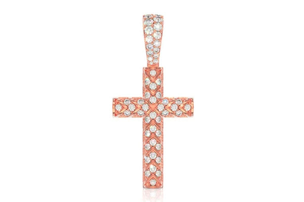Erkals Jewellers X Design Cross Pendant 18K Gold Diamond 0.75ctw