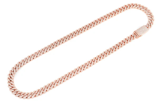 Erkals Jewellers 10mm Miami Cuban Diamond Necklace 18K Gold 14.00ctw