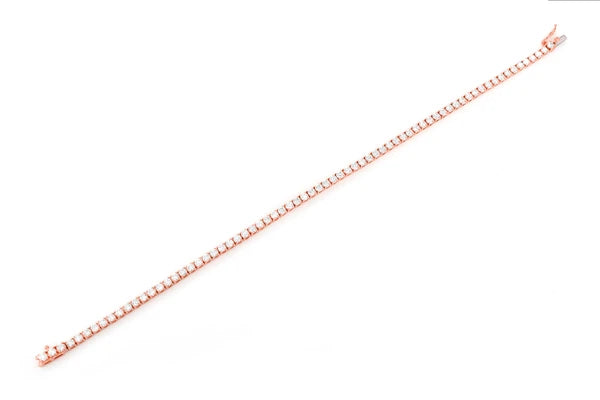 Erkals Jewellers 7pt Prong Set Diamond Tennis Bracelet 18K Gold 5.00ctw