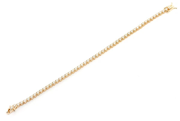 Erkals Jewellers 10pt Crown Set Diamond Bracelet 18K Gold 4.50ctw