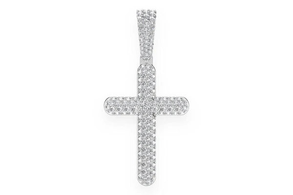 Erkals Jewellers Bubbly Cross Pendant 18K Gold Diamond 1.10ctw