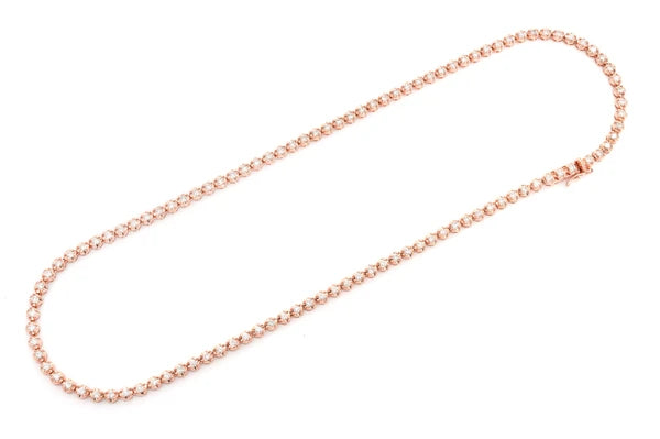 Erkals Jewellers 2pt Crown Set Diamond Tennis Necklace 18K Gold 3.75ctw