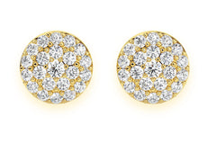 Erkals Jewellers Mini Dot Stud Earrings 18K Gold 0.15ctw