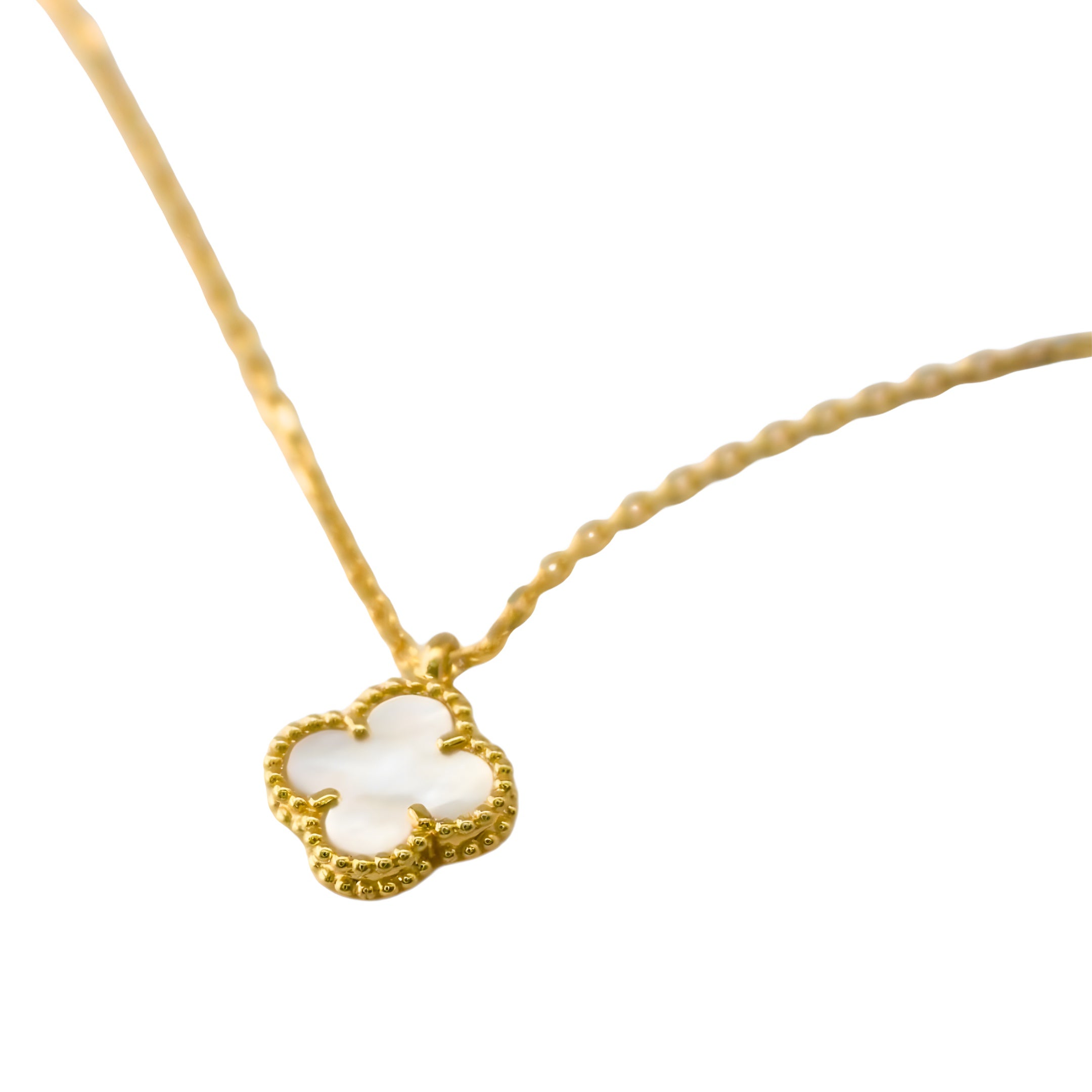 Van Cleef & Arpels Sweet Alhambra Pendant Mother-Of-Pearl 18K Yellow Gold