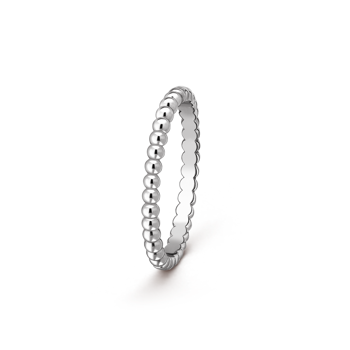 Van Cleef & Arpels Perlée Pearls of Gold Small Model Ring 18K White Gold