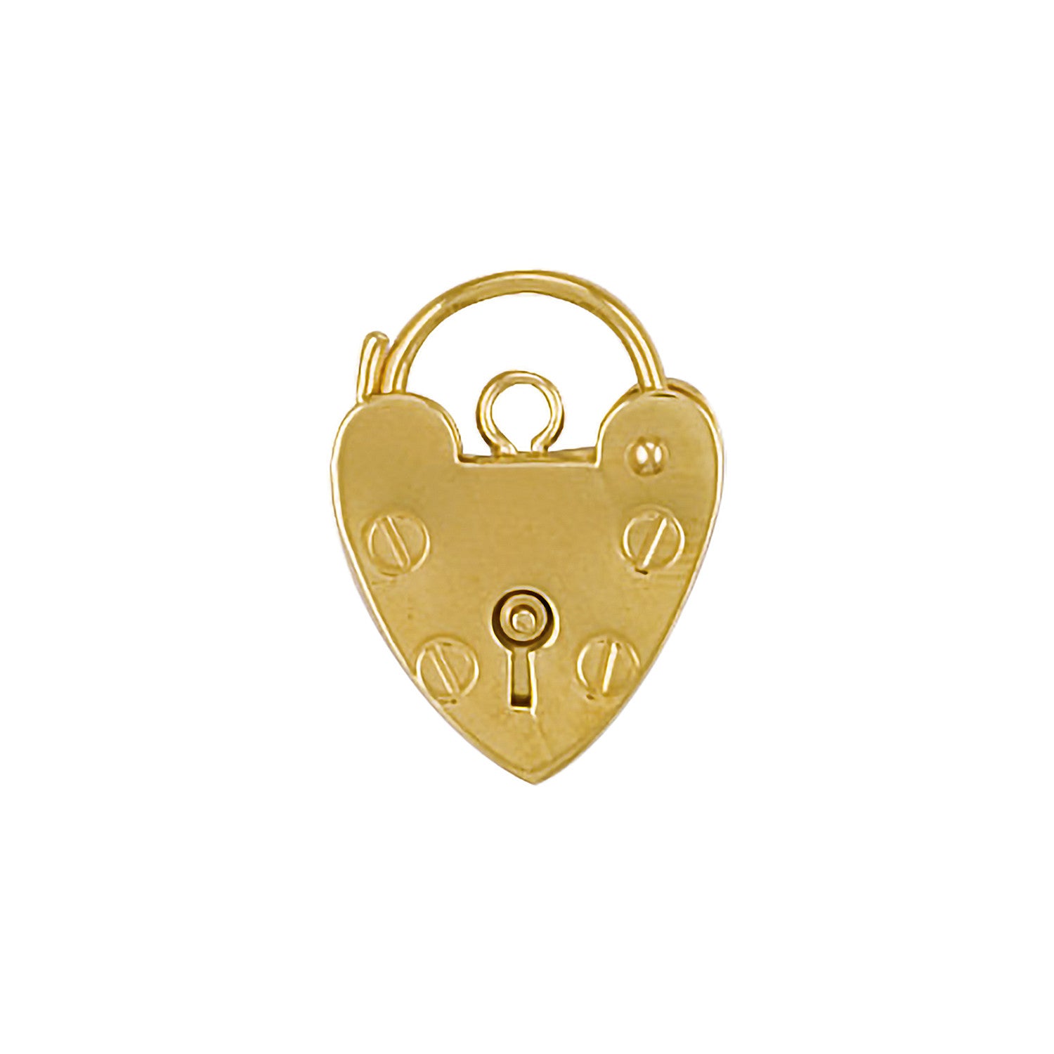 9ct YG 13.5mm Padlock