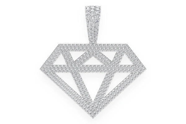 Erkals Jewellers Diamond Stencil Pendant 18K Gold 2.50ctw