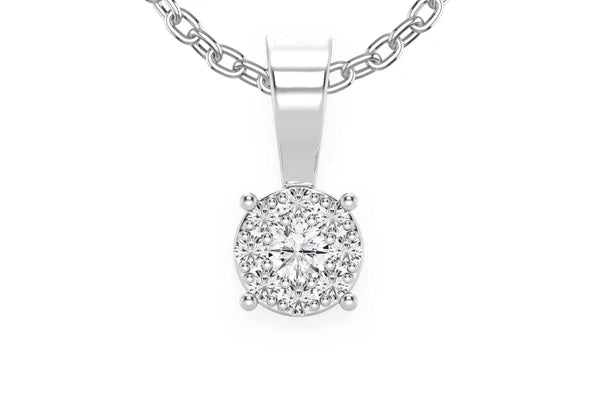 Erkals Jewellers Mosaic Pendant 18K Gold Diamond 0.15ctw