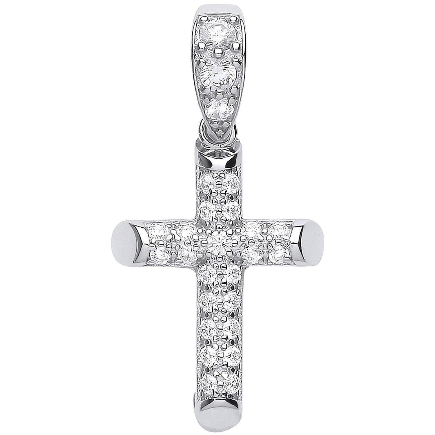 Silver CZ Cross