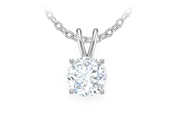 Erkals Jewellers Round Solitaire Pendant 18K Gold Diamond 0.25ctw